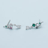 Samantha Thavasa Harry Potter Slytherin Serpent Drop Earrings-One Quarter