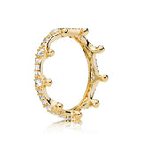 Pandora Enchanted Crown Gold Ring-One Quarter