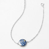 Van Gogh Starry Night Silver Bracelet - One Quarter