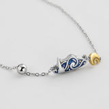 Seven Season Van Gogh Starry Night Silver Necklace