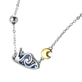 Seven Season Van Gogh Starry Night Silver Necklace