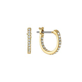 Swarovksi Looney Tunes Tweety Multi-Colored Gold-Tone Plated Hoop Pierced Earrings-One Quarter