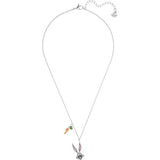 Swarovksi Looney Tunes Bugs Bunny Multi-Colored Rhodium Plated Pendant Necklace-One Quarter