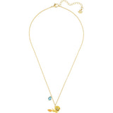 Swarovksi Looney Tunes Tweety Multi-Colored Gold-Tone Plated Pendant Necklace-One Quarter