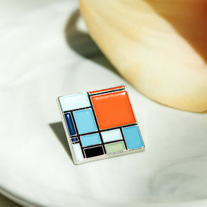 The MET Mondrian Composition Pin-One Quarter