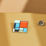 The MET Mondrian Composition Pin-One Quarter