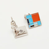 The MET Mondrian Composition Stud Earrings-One Quarter