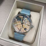 Van Gogh Blossoming Pear Tree Swiss Movement Leather Watch-One Quarter