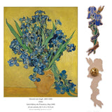 Van Gogh Irises Enamel Pin-One Quarter