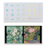 Van Gogh Roses and Oleanders Enamel Pin Set of Two-One Quarter