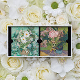 Van Gogh Roses and Oleanders Enamel Pin Set of Two-One Quarter