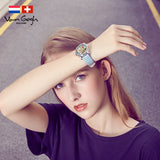 Van Gogh Vase with Gladioli and Chinese Asters Swiss Movement Leather Watch-One Quarter