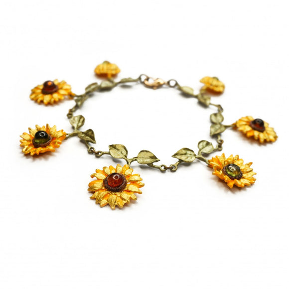 Van Gogh Sunflowers Charm Bracelet