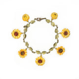 Van Gogh Sunflowers Charm Bracelet