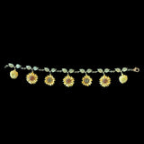 Van Gogh Sunflowers Charm Bracelet