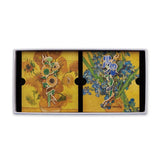 Van Gogh Sunflowers and Irises Enamel Pin Set of Two-One Quarter