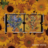 Van Gogh Sunflowers and Irises Enamel Pin Set of Two-One Quarter