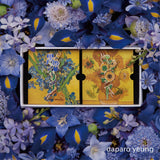 Van Gogh Sunflowers and Irises Enamel Pin Set of Two-One Quarter
