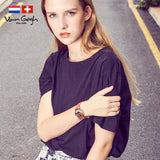 Van Gogh Vase with Chinese Asters and Gladioli Swiss Movement Leather Watch-One Quarter