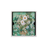 Van Gogh Vase with Pink Roses Enamel Pin-One Quarter